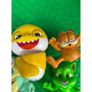 2016 McDonalds Toy Curious Talking Tom Cat Green #5 Kitties Bundle
